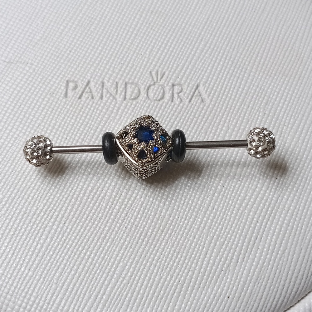 Pandora Silver Glacial Beauty Charm (2 Listed Separately)